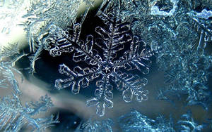 氷の結晶 雪の結晶 壁紙