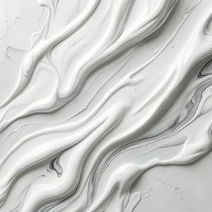 繊細な影を伴う流動的な白い流体アート、ダイナミックな抽象作品。 — 白い美学 壁紙