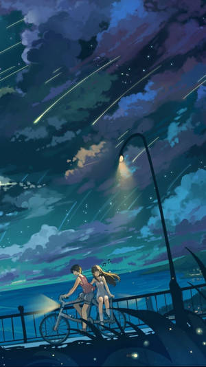 流星群アニメiPhone壁紙 — アニメ iPhone 壁紙