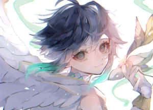 物思いにふけるウェンティのプロフィール画像 — 原神 GIF 壁紙
