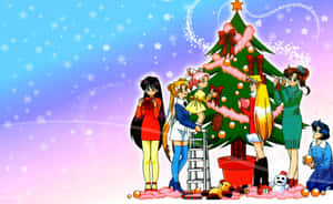 アニメクリスマスの背景
