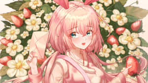 ピンクのアニメ風美学の画像 — ピンクの美的 壁紙