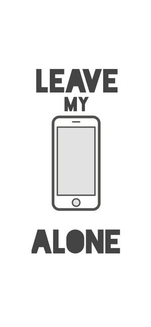 白 iPhone 私のスマホに触らないで — Galaxy S25 Edge 壁紙