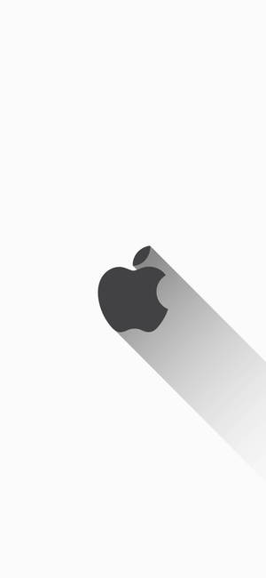 白いiPhone Appleロゴ — Galaxy S24 壁紙