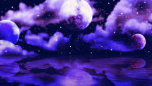 真夜中の夜空を舞い上がれ — 夜空 壁紙