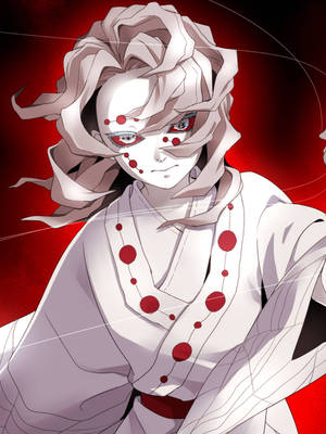睨みつける累の鬼滅の刃プロフィール画像 — アニメ 男の子 壁紙