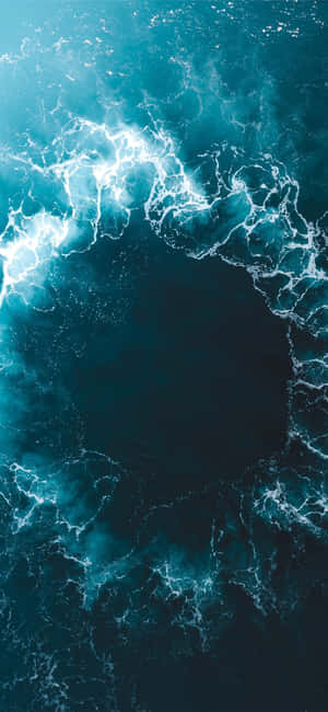 Ocean Aesthetic Phone — iPhone 14 Pro 壁紙