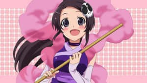神のみぞ知るセカイ スカルヘアクリップ — ピンクのアニメ美学 壁紙