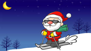 笑えるサンタとトナカイの自撮りタイム — Funny christmas 壁紙