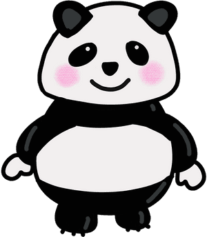笑顔のカートゥーンパンダ — パンダ 壁紙
