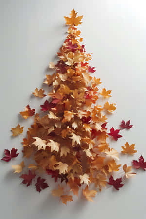葉、秋、紅葉、飾り、木、オレンジ、赤、茶色、アート、クリエイティブ、壁、家、お祝い、季節、自然、カエデ、デザイン、装飾、アレンジメント、カラフル — 自然 壁紙