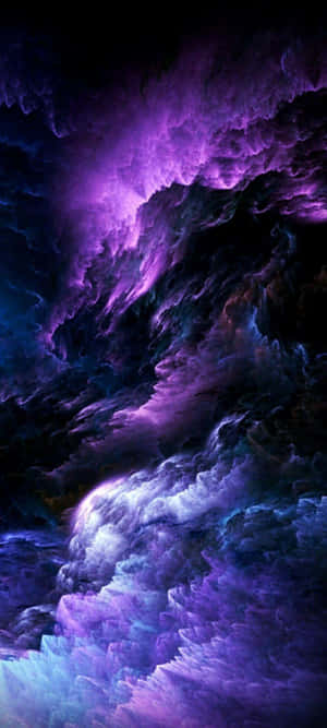 紫の嵐雲 抽象アート — 美しい雲 壁紙