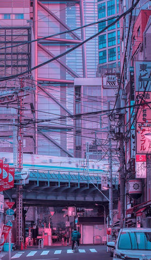 美しい東京の街並み iPhone用壁紙
