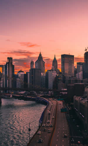 City Sunset Iphone — Infinix Xpad 20 Pro 壁紙