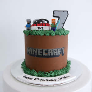 Minecraftケーキ写真 — iPad Air 11 壁紙