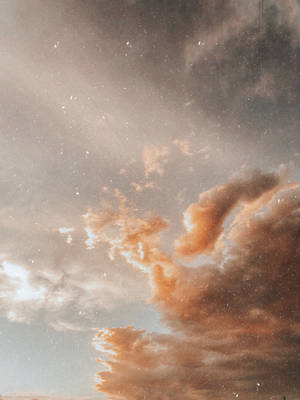 美学ベージュの曇り空 — 美しい雲 壁紙