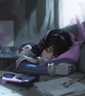 部屋で眠るD.Vaの壁紙 — Galaxy Z Fold8 Ultra 壁紙
