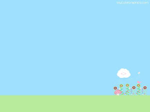 花畑の背景 かわいいデスクトップ — かわいいデスクトップ 壁紙