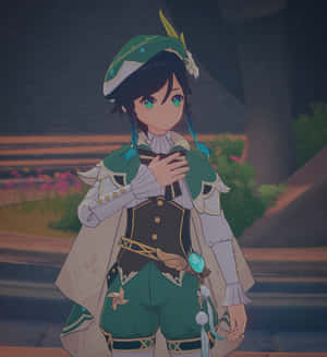 謎めく眼差し - ウェンティ PFP — 原神 スマホ 壁紙