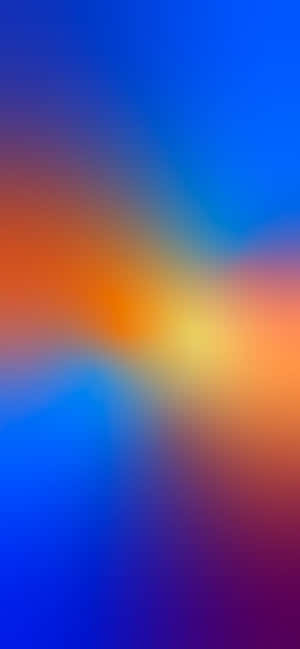 青とオレンジの背景 — iPhone 16 Pro Max 壁紙