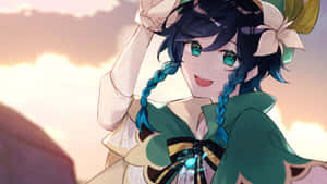 陽気なヴェンティのプロフィール画像 — 原神 GIF 壁紙