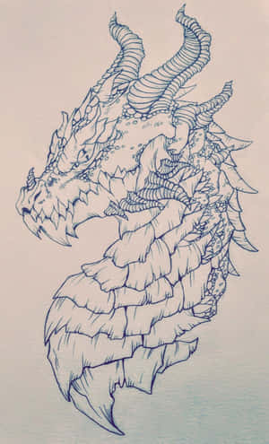 ドラゴンの横顔の画像 — ギャラクシー Tab A 壁紙