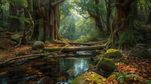 川、川の景色、森、森の背景、自然、自然4K、自然愛、自然風景、風景、木々、緑、緑の美学、木、水、ジャングル、ジャングルの美学、背景、景色 — 自然 壁紙