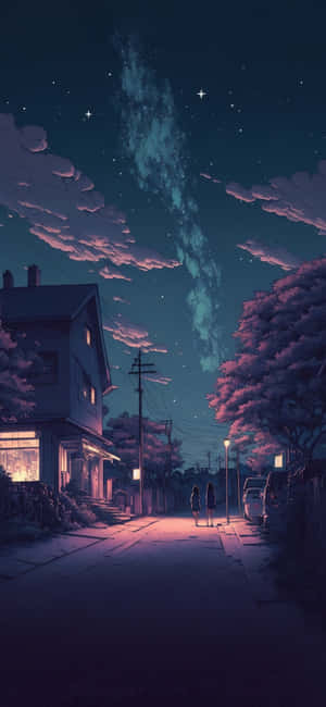 アニメ風美学の背景 — Oppo 壁紙