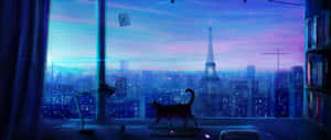 アニメルームの背景 — 3440x1440 壁紙