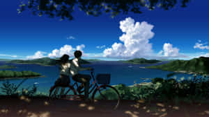 魅惑のアニメ風景と桜 — 美しいアニメ 壁紙
