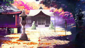 魅惑のアニメ風景と桜の木 — 美しいアニメ 壁紙