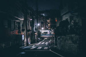 魅惑的な暗闇の空っぽの道路 4K