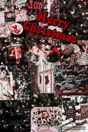 赤いクリスマス背景
