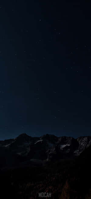 黒い星空の背景 — iPhone 17 Pro 壁紙