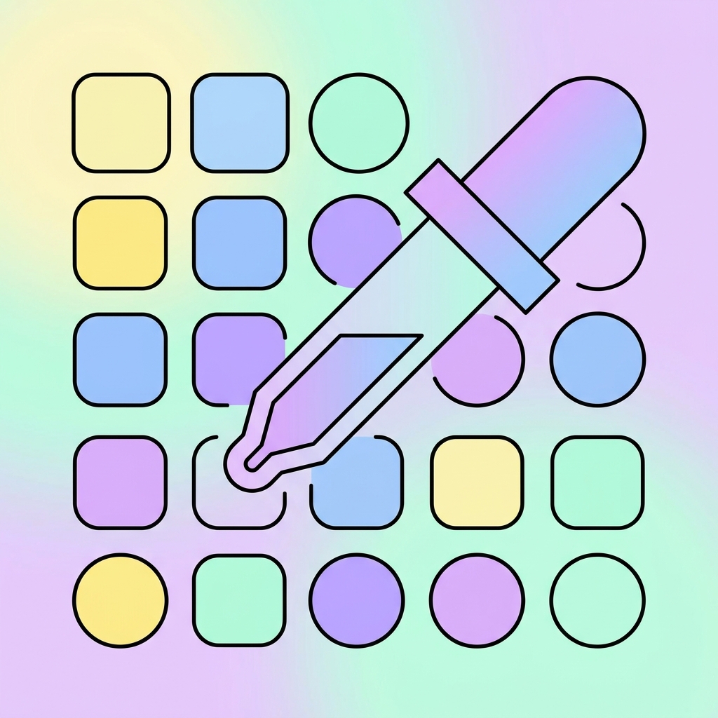 カラーツール ツールのイラスト